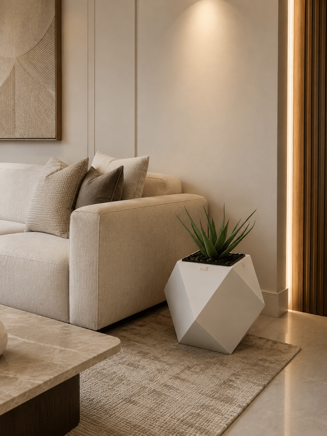 فازة ألماس بالصبار – Diamond Cactus Planter - MAZ