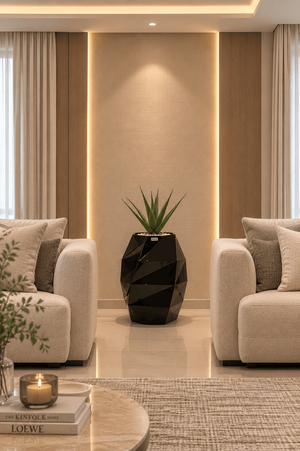 MAZ Facet Planter – Medium | فازة فاسيت وسط